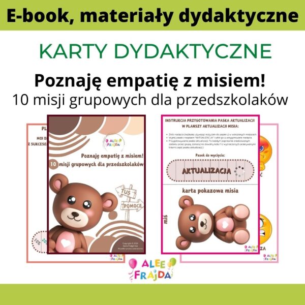 Poznaję empatię z misiem! 10 misji grupowych dla przedszkolaków (SE)